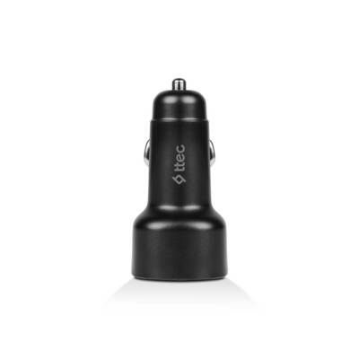 Ttec SmartCharger, Duo Araç Hızlı Şarj Aleti, 60 W, USB-C+USB-C, Siyah - 4