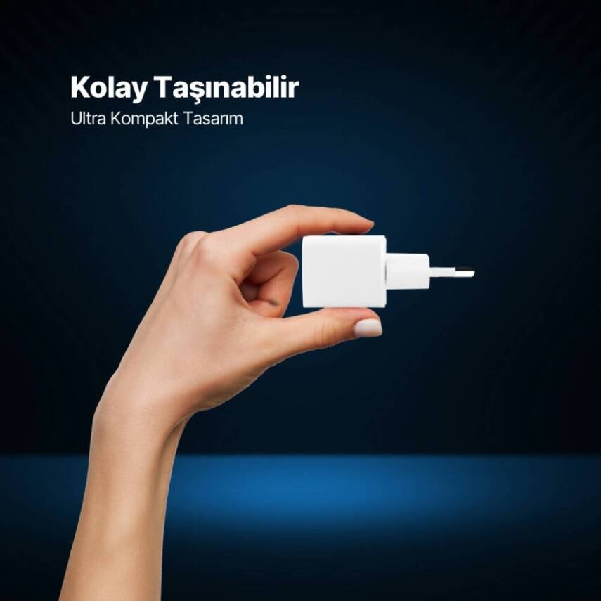 Ttec SmartCharger Hızlı Şarj Aleti + USB-C - Linghtning Kablo, Beyaz - 9