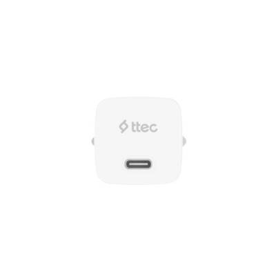 Ttec SmartCharger Seyahat Hızlı Şart Aleti + USB-C-USB-C Kablo, Beyaz - 4