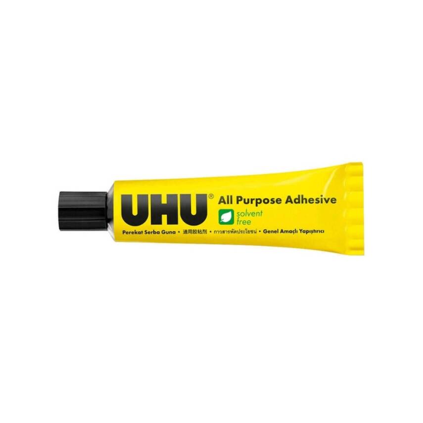 Uhu Genel Amaçlı Sıvı Yapıştırıcı, 33 ml, Şeffaf, Solvent İçermez - 1