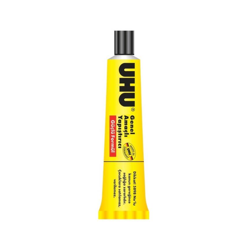 UHU Genel Amaçlı Sıvı Yapıştırıcı, 90gr, Şeffaf, Hızlı, Kalıcı Yapışma - 1