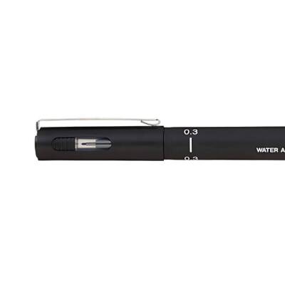 UNİ Pin 200 Teknik Çizim Kalemi, 0.3 mm Uç, Dayanıklı Mürekkep, Siyah - 2