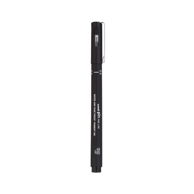 UNİ Pin 200 Teknik Çizim Kalemi, 0.5 mm Uç, Dayanıklı Mürekkep, Siyah - UNİ