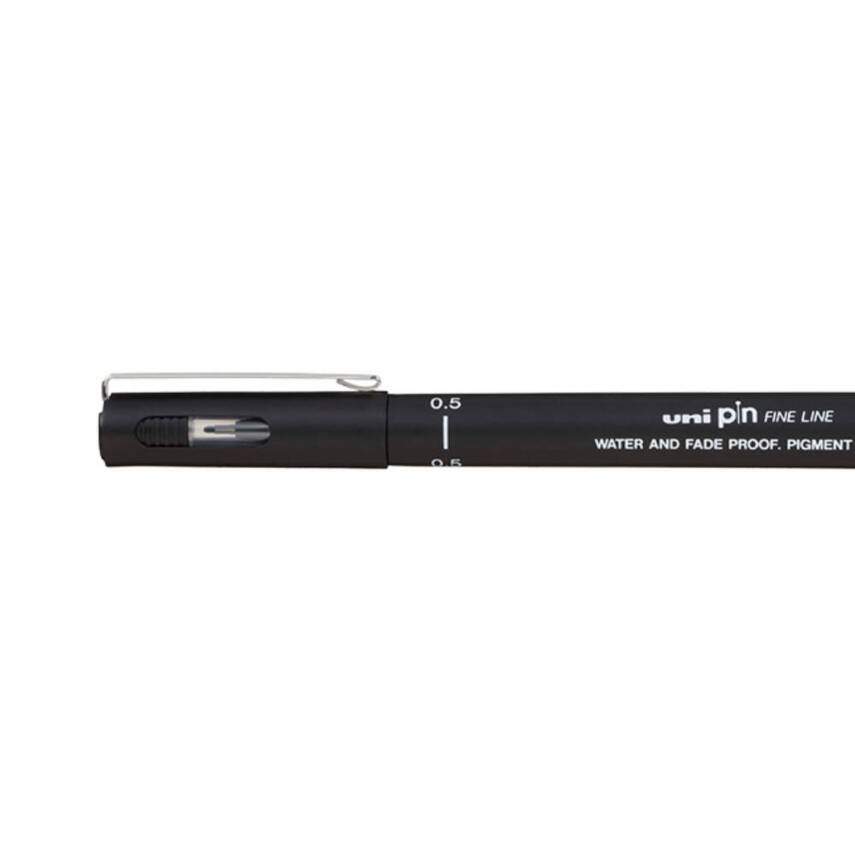 UNİ Pin 200 Teknik Çizim Kalemi, 0.5 mm Uç, Dayanıklı Mürekkep, Siyah - 2