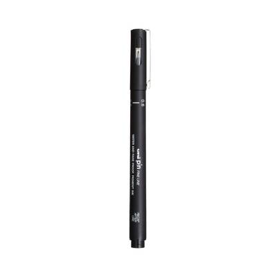 UNİ Pin 200 Teknik Çizim Kalemi, 0.6 mm Uç, Dayanıklı Mürekkep, Siyah - UNİ