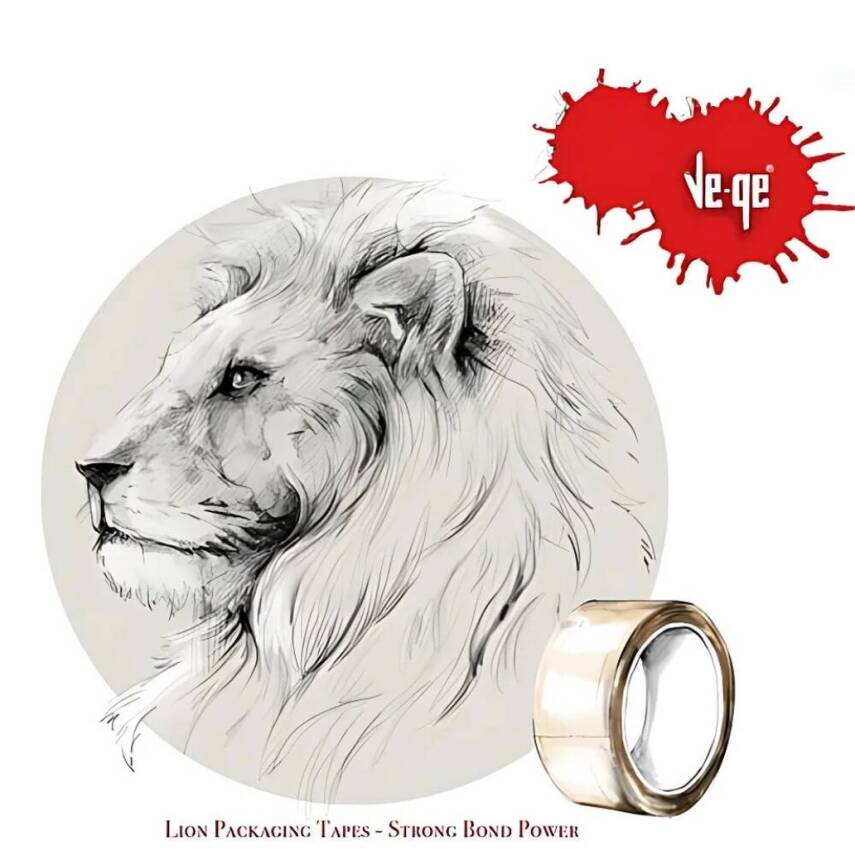Ve-Ge Aslan Koli Bandı, 48 Adet, 45 mm x 100 m, Kahverengi, Hotmelt - 6