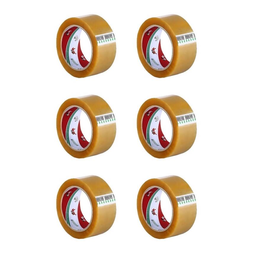 Ve-Ge Aslan Koli Bandı, 6 Adet, 45 mm x 100 m, Kahverengi, Hotmelt - 2