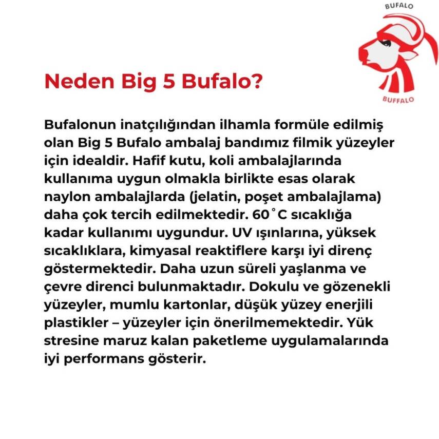 Ve-Ge Bufalo Koli Bandı, 48 Adet, 45mm x 100m, Şeffaf, Su Bazlı Tutkal - 6