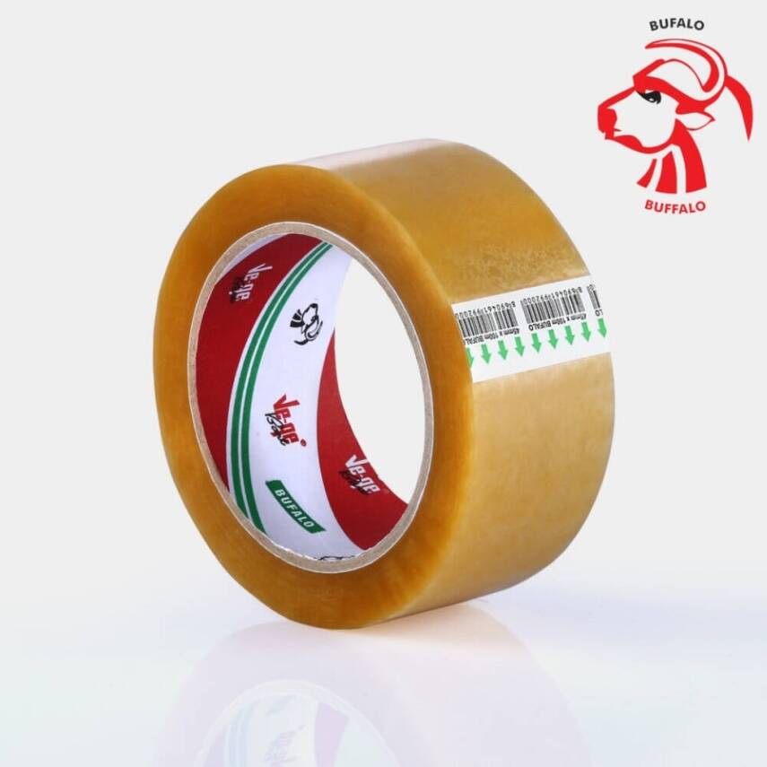 Ve-Ge Bufalo Koli Bandı, 96 Adet, 45 mm x 40m, Şeffaf, Su Bazlı Tutkal - 3
