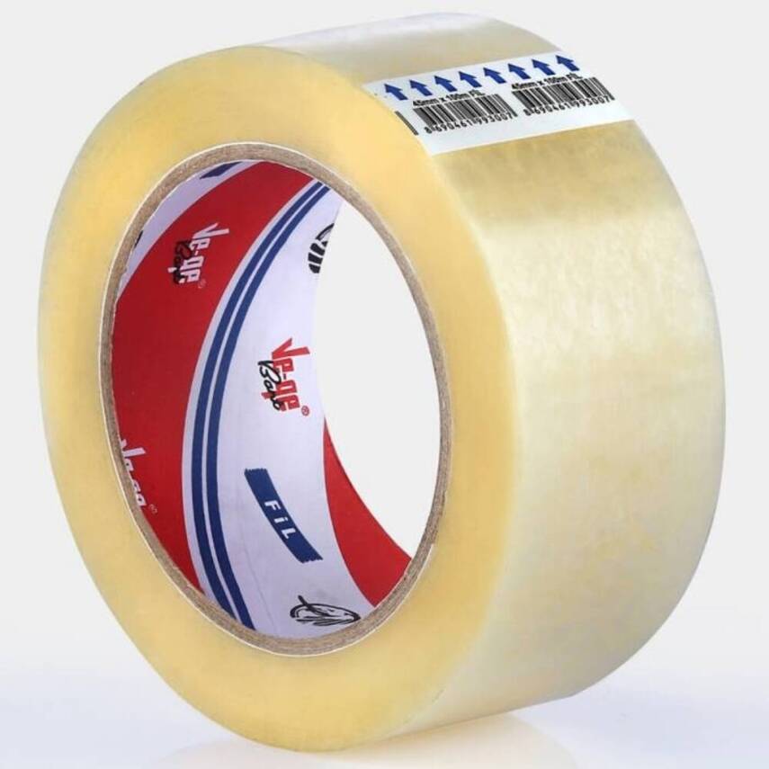 Ve-Ge Fil Koli Bandı, 48 Adet, 45 mm x 100 m, Şeffaf, Hotmelt Yapışkan - 3