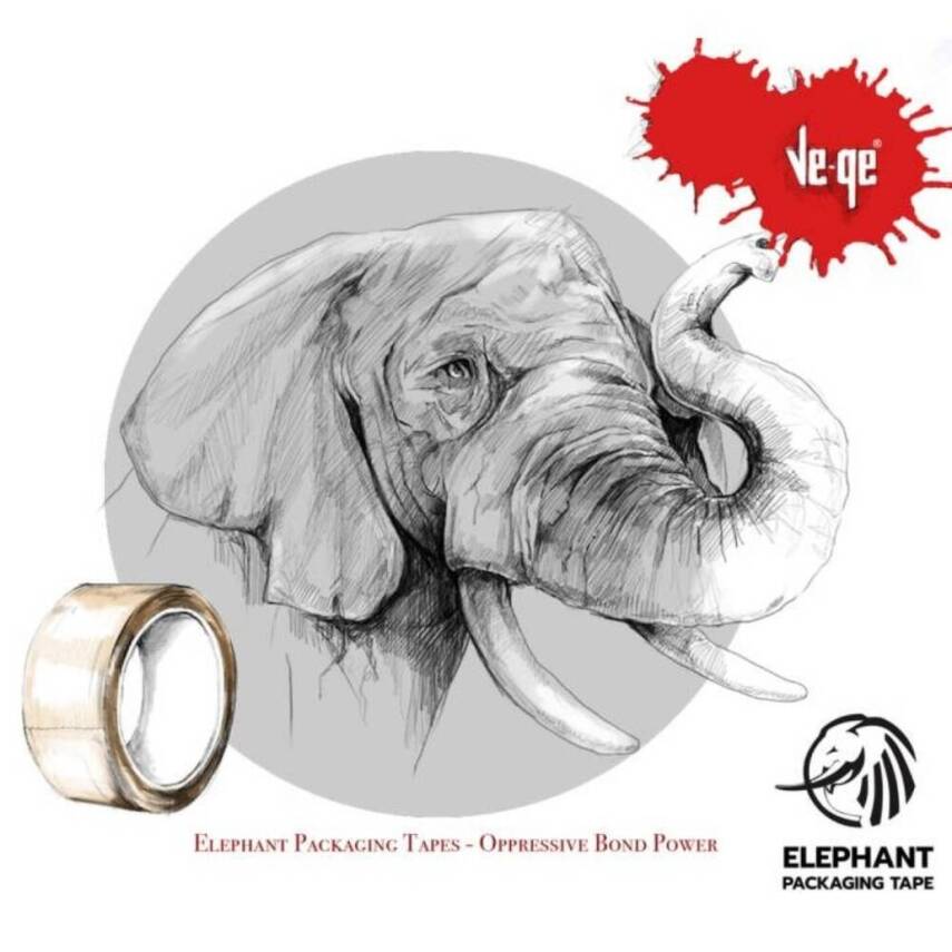 Ve-Ge Fil Koli Bandı, 6 Adet, 45 mm x 100 m, Şeffaf, Hotmelt Yapışkan - 7