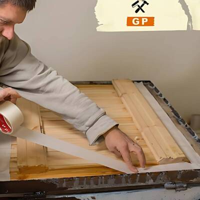 Ve-Ge GP Maskeleme Bandı, 6 Adet, 18 mm x 30 m, Bej, Krepe Kâğıt - 7