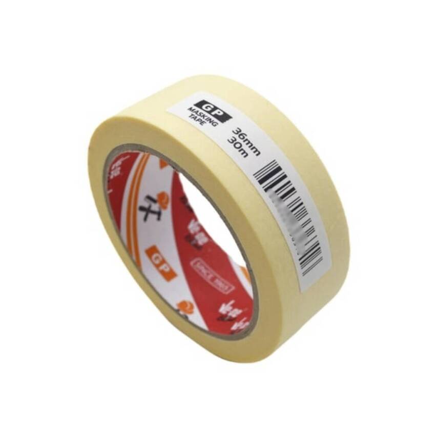 Ve-Ge GP Maskeleme Bandı, 6 Adet, 36 mm x 30 m, Bej, Krepe Kâğıt - 3