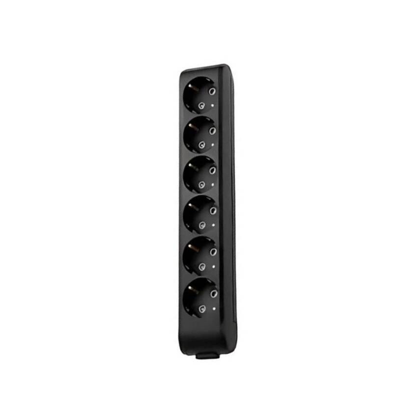 Viko Altılı Çoklu Priz, Topraklı, Ç.K, Kablosuz, 6lı, Siyah - 1