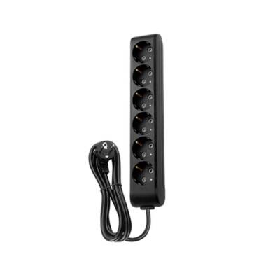 Viko Altılı Çoklu Priz, Topraklı, Uzatma Kablosu, 6lı, 3m, Siyah - 1