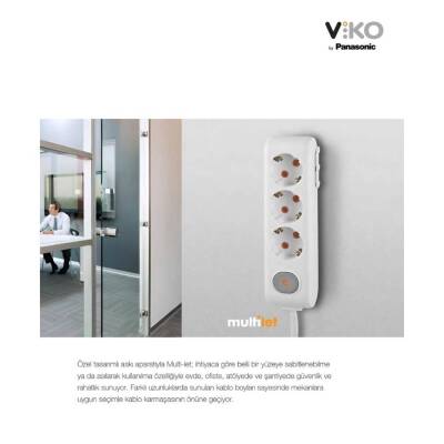 Viko Beşli Çoklu Priz, Topraklı, Çocuk Korumalı, Kablosuz, Siyah - 6