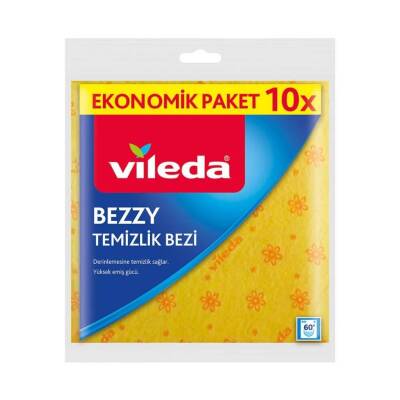 Vileda Bez, Bezzy Temizlik Bezi, 10' lu Paket, Dayanıklı, Uzun Ömürlü - Vileda