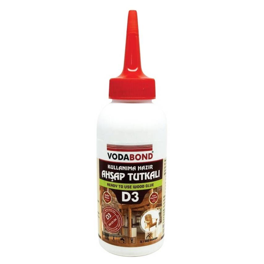 Vodabond D-3 Ahşap Tutkalı, 150 gr, Şeffaf, Dayanıklı ve Hızlı Kuruyan - 1