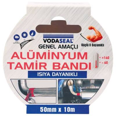 Vodabond Isıya Dayanıklı Alüminyum Tamir Bandı, 50 mm 10 m, Güçlü - Vodabond