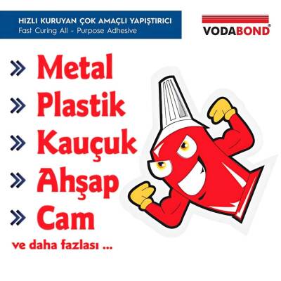 Vodabond Tamir-Et Yapıştırıcı, 20 g, Hızlı Kuruyan, Dayanıklı Yapışkan - 3