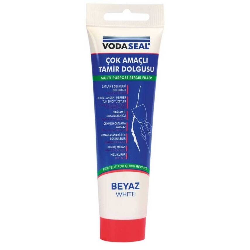 Vodaseal Çok Amaçlı Tamir Dolgusu, 200 gr, Beyaz, Kolay Uygulama - 1