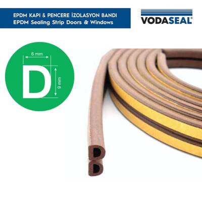 Vodaseal Kapı Pencere İzolasyon Bandı, Kauçuk Yapışkan, 6.20m, Beyaz - 3