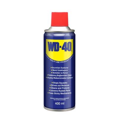 WD-40 Çok Amaçlı Yağlayıcı Sprey, 400 ml, Pas Sökücü, Gıcırtı Giderici - WD-40